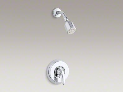 Kohler Coralais shower trim set with 1.75 gpm showerhead and lever handle for mixing valve K-T15611-4G