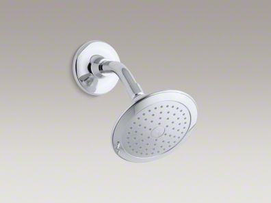 Kohler Alteo 2.5 gpm single-function wall-mount showerhead with Katalyst spray K-45123