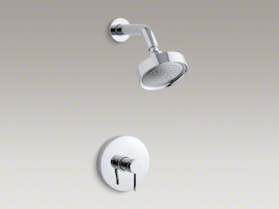 Kohler Stillness® Rite-Temp® pressure-balancing shower faucet trim with lever handle, valve not included  K-T949-4