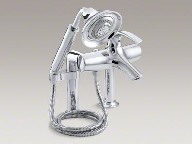 Kohler  Symbol® deck-mount bath faucet with diverter spout and handshower K-18486-4