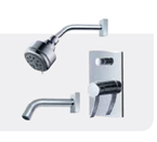 FLUID F1220-CP Viola Value Priced Tub & Shower Package - Chrome