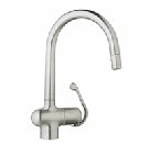 Grohe Ladylux Pro WaterCare Dual Spray Kitchen Faucet Stainless Steel 32 245 SDE