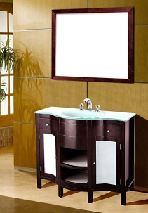Suneli Umberto Series Italian Elegance Walnut Single Bathroom Vanity 8421 - discontinued