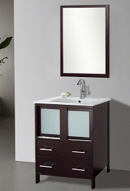 Suneli Elba Series Italian Elegance Walnut Single bathroom Vanity 8710-24" - discontinued