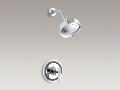 Kohler Taboret® Rite-Temp® pressure-balancing shower faucet trim with lever handle, valve not included K-T8226-4