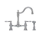 Franke FF7070A Polished Nickel Arc Spout With Side Spray Kitchen Faucet