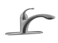 Kohler K-10433 Forte SC Kitchen Faucet, Brushed Chrome
