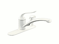 Kohler K-15073-P Kitchen Sink Faucet, White