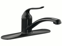 Kohler K-15075-P Coralais Kitchen Sink Faucet, Black