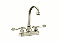 Kohler K-16112-4 Revival Ent Sink Faucet, Brsh Nickel