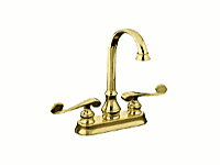 Kohler K-16112-4 Revival Ent Sink Faucet, Plsh Brass