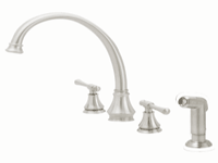 PLUMBER FRIENDLY Callabria Kitchen Faucet BRSHD NICKEL