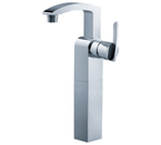 FLUID F16002-BN Toucan Series Single Lever Lavatory Vessel Faucet - Brushed Nickel