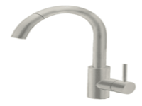 Schon SC403-SS Pull-Out Kitchen Faucet, Stainless Steel 