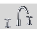 Dawn AB03 1513 3 Hole Widespread Lavatory Faucet with Cross Handles Chrome