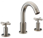 Dawn AB03 1513 3 Hold Widespread Lavatory Faucet with Cross Handles Brushed Nickel