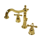 Kingston Brass CC57L2 Vintage Widespread Lavatory Faucet - Polished Brass