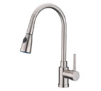 Alpha International 78-599 Brushed Chrome Pull Down Spray Kitchen Faucet