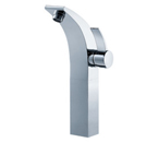 FLUID F13002-BN Sublime Series Single Lever Lavatory Vessel Faucet - Brushed Nickel