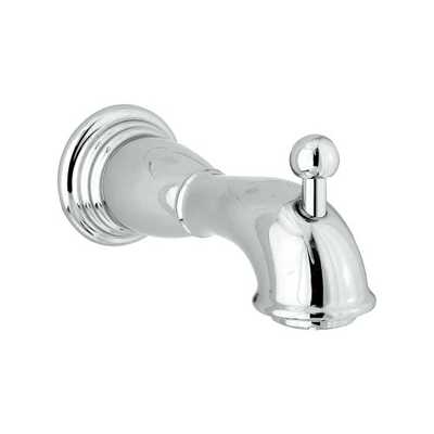 Hansgrohe 06089830 C Tub Spout with Diverter - Polished Nickel