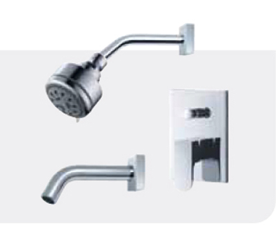 FLUID F1820-CP Utopia Value Priced Tub & Shower Package - Chrome