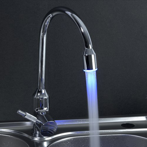 LightInTheBox Contemporary Single Handle LED Kitchen Faucet - Chrome