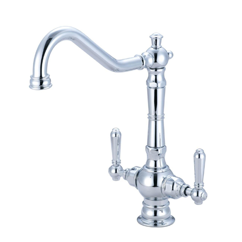 Pioneer Faucets Americana Collection 125230-H62-SS Two Handle Kitchen Faucet - PVD Stainless Steel