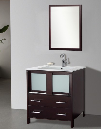 Suneli Elba Series Italian Elegance Walnut Single bathroom Vanity 8710-30&quot;