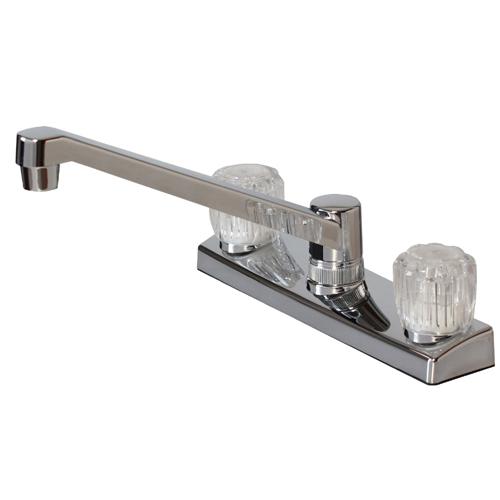 Hardware House 126717 2-Handle Non-Metallic Kitchen Faucet - Chrome