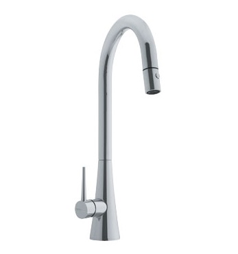 Franke FF2580 Pull Down Kitchen Faucet Satin Nickel 115.0066.592