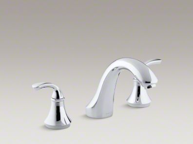 Kohler Forté® Sculpted deck-mount bath faucet trim for high-flow valve, valve not included K-T10278-4
