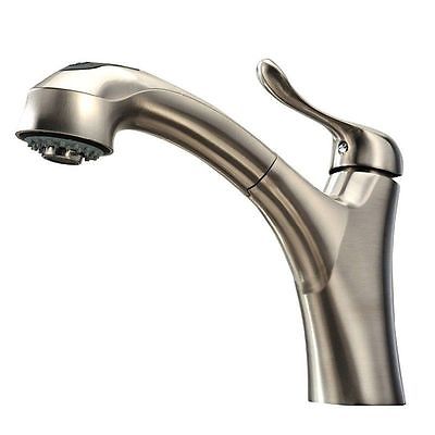 Pelican PL-8164-BN Single Handle 1-Hole Bathroom Sink Faucet in Brushed Nickel
