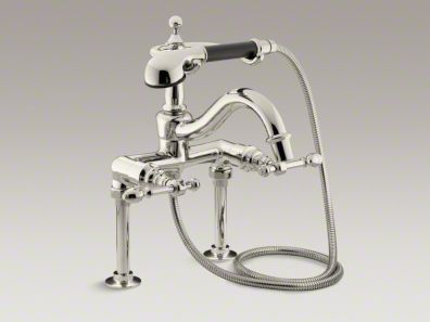 Kohler IV Georges Brass® bath faucet with diverter spout, lever handles and handshower K-6905-4