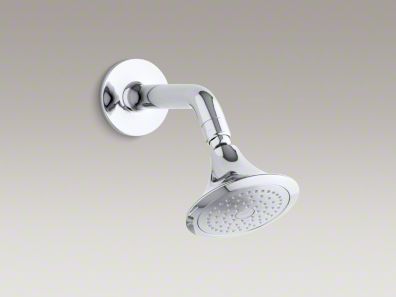 Kohler Symbol 2.5 gpm single-function wall-mount showerhead with arm and flange K-18493