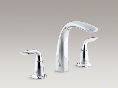 Kohler  Refinia® bath faucet trim for high-flow valve with lever handles , valve not included K-T5323-4