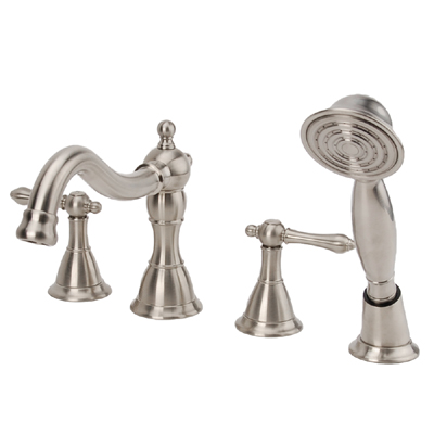 Fontaine Bellver Roman Tub Bathroom Faucet - Brushed Nickel