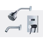 FLUID F1320-CP Sublime Series Value Priced Tub & Shower Package - Chrome