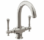 Grohe Bridgeford High Profile Dual Handle Bar Faucet Infinity Brushed Nickel 31 055 EN0