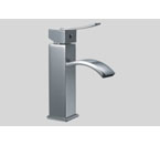 Dawn AB78 1258 Single-Lever Square Lavatory Faucet with Sheetflow Spout Chrome