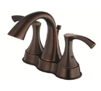 Danze D301022BR Antioch Two Handle Centerset Tumbled Bronze Lavatory Faucet