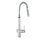 Frank FF-1880 Satin Nickel Pull-Down Kitchen Faucet