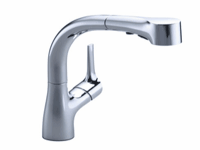 Kohler K-13963 Elate Pullout Kitchen Faucet, Stainless