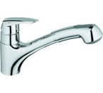 Grohe Eurodisc Dual Spray Pull-Out Kitchen Faucet Chrome 33 330 001